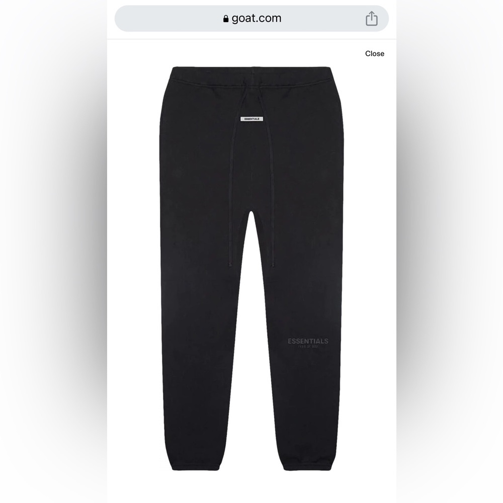 Fear of God Essentials Black Sweatpants
